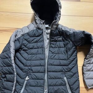 Columbia Black and Silver Quilted Jacket
